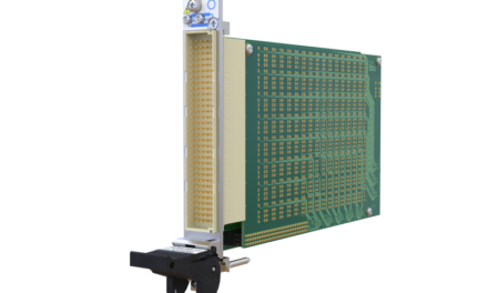 Integrated monitored PXI multiplexer module from Pickering Interfaces indicates status of any active channel