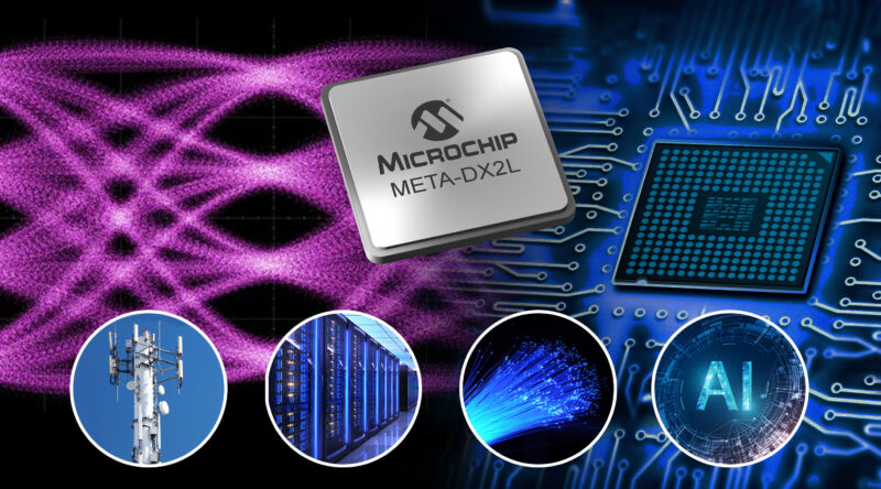 Microchip Unveils Industry’s Most Compact 1.6T Ethernet PHY  with Up to 800 GbE Connectivity for Cloud Data Centers, 5G and AI