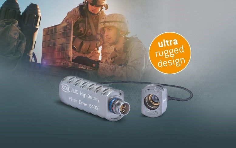 New flash-drive added to ODU AMC® military connector range